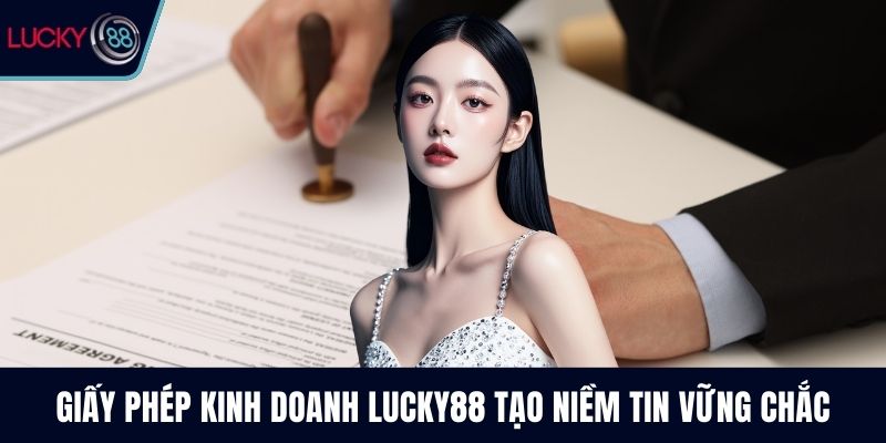 Giấy phép kinh doanh Lucky88 tạo niềm tin vững chắc
