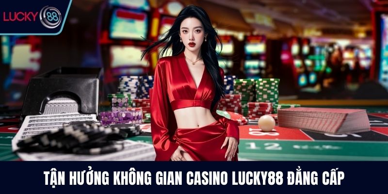 Tận hưởng không gian casino Lucky88 đẳng cấp