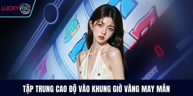 Tập trung cao độ vào khung giờ vàng may mắn