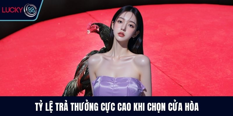 Tỷ lệ trả thưởng cực cao khi chọn cửa hòa